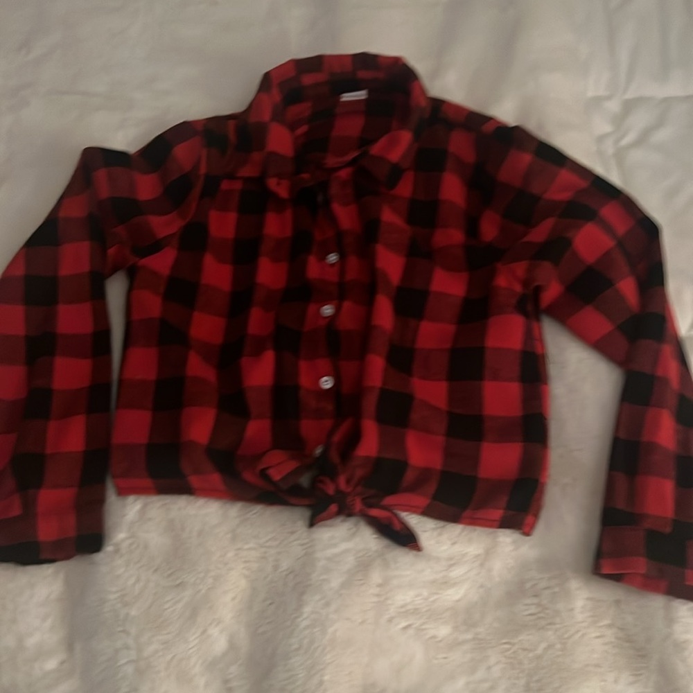 Búfalo pled girl shirt flannel used only one time
